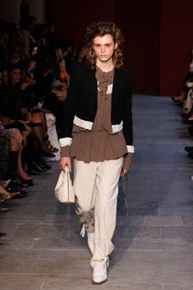 IPA89012853 - Milan, Milan Women™s Fashion Week Spring Summer 2027 - Women™s Fashion, Spring Summer 2027 - Marco Rambaldi™s fashion show - pictured on the runway: Model  Copyright: xCinziaxCamelax xx IPA89012853