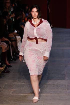 IPA89012870 - Milan, Milan Women™s Fashion Week Spring Summer 2027 - Women™s Fashion, Spring Summer 2027 - Marco Rambaldi™s fashion show - pictured on the runway: Model  Copyright: xCinziaxCamelax xx IPA89012870