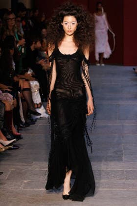 IPA89012872 - Milan, Milan Women™s Fashion Week Spring Summer 2027 - Women™s Fashion, Spring Summer 2027 - Marco Rambaldi™s fashion show - pictured on the runway: Model  Copyright: xCinziaxCamelax xx IPA89012872