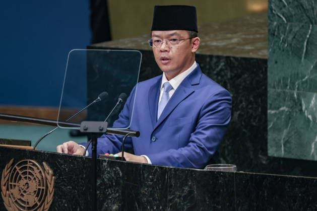 September 26, 2026, New York, New York, United States: SUGIONO, Minister for Foreign Affairs of Indonesia, addresses the General Debate of the 81st UN General Assembly, highlighting IndonesiaÃ¢â‚¬â ¢s call for greater global resilience, stronger representation for the Global South and reform of the UN, while reaffirming the countryÃ¢â‚¬â ¢s longstanding support for Palestinian statehood and peace in Gaza. New York United States - ZUMAo116 20260926_znp_o116_176 Copyright: xBiancaxOterox