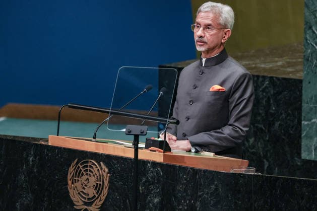 September 26, 2026, New York, New York, United States: SUBRAHMANYAM JAISHANKAR, Minister of External Affairs of India, addresses the General Debate of the 81st UN General Assembly, highlighting the impact of global conflicts on developing countries, tensions in the Gulf and threats to commercial shipping and seafarers, while calling for de-escalation and reform of the international system. New York United States - ZUMAo116 20260926_znp_o116_106 Copyright: xBiancaxOterox