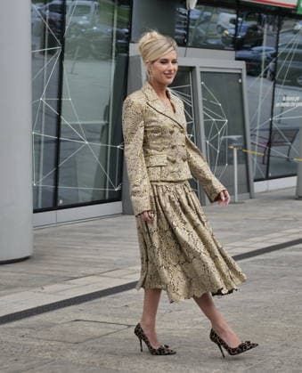 IPA89023719 - Milan, Milan Women s Fashion Week: Spring Summer 2026 2027 - Women s Fashion, Spring Summer 2026–2027 - Ermanno Scervino fashion show - Pictured: Emili Sindlev  Copyright: xLucaxPontix xLucaPonti IpaAgencyx IPA89023719