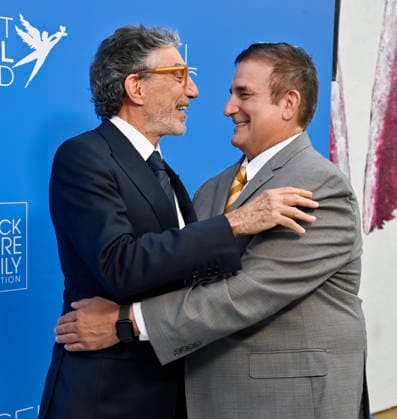 Chuck Lorre (L) and Richard Ayoub attend Project Angel Food s Angel Awards 2026 at the Chuck Lorre Family Foundation Campus in Los Angeles on Saturday, September 26, 2026. Project Angel Food s mission is to prepare and deliver healthy meals to feed people impacted by serious illness, bringing comfort and hope every day.  LAP2026092607 JIMxRUYMEN
