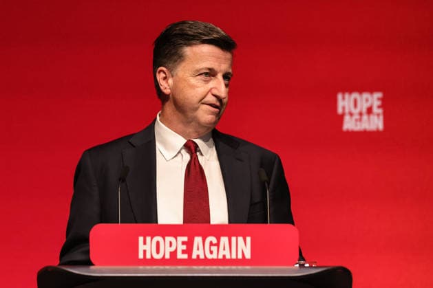 Labour Party Annual Conference 2026 Secretary of State for Scotland Douglas Alexander MP speaks during the Labour Party Annual Conference 2026 at Convention Centre, Liverpool, United Kingdom on 27 September 2026 (Photo by Mark Cosgrove News Images) Liverpool Convention Centre Merseyside United Kingdom Copyright: xMarkxCosgrove NewsxImagesx