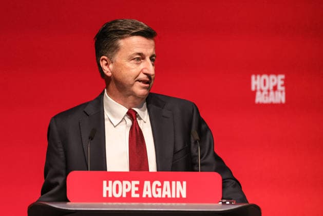 Labour Party Annual Conference 2026 Secretary of State for Scotland Douglas Alexander MP speaks during the Labour Party Annual Conference 2026 at Convention Centre, Liverpool, United Kingdom on 27 September 2026 (Photo by Mark Cosgrove News Images) Liverpool Convention Centre Merseyside United Kingdom Copyright: xMarkxCosgrove NewsxImagesx