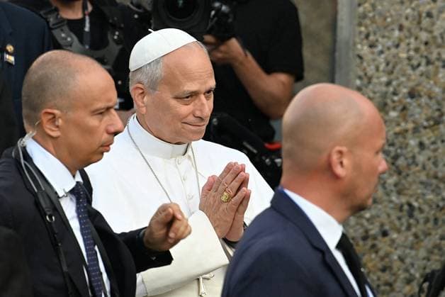 POPE S VISIT TO FRANCE BASTIEN ARBERET MAXPPP LOURDES SEPTEMBER 27, 2026 BASTIEN ARBERET MAXPPP MEETING WITH THE BISHOPS POPE LEON XIV S VISIT TO THE SHRINE OF OUR LADY OF LOURDES, Hautes-Pyrénées, September 27, 2026 Apostolic Visit to France September 27, 2026, Lourdes, France. Pope Leo XIV is on an apostolic visit to France from September 25 to 28, 2026. LOURDES, HAUTES-PYRÉNÉES, France Copyright: xMAXPPPxBASTIENxARBERETx MXP202609275698 MXP202609275698