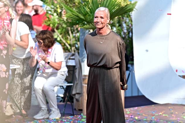 ZDF - Fernsehgarten. Moderatorin Andrea Kiwi Kiewel während der ZDF - Unterhaltungsshow Fernsehgarten am 27.09.2026 in Mainz. 20260927MWI150636