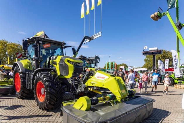 Eröffnung des Landwirtschaftliches Hauptfest in Bad Cannstatt. Süddeutschlands größte Fachmesse für Land-, Forst- und Ernährungswirtschaft zeigt in Messehallen und Tierzelten landwirtschaftliche Maschinen und verschiedene Nutztiere in der modernen Tierhaltung. 27.09.2026, Stuttgart, Baden-Württemberg, Deutschland