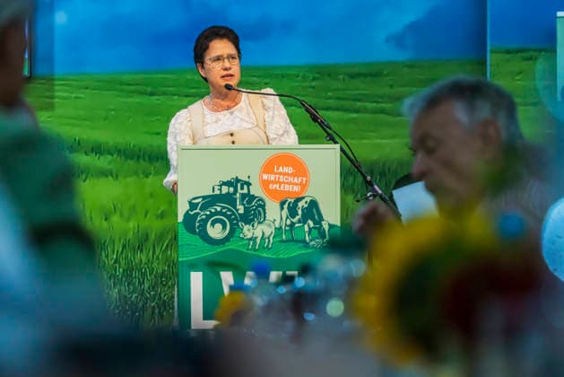 Marion Gentges (MdL, CDU), Ministerin für Ländlichen Raum, Landwirtschaft und Heimat. Offizielle Eröffnungsveranstaltung des Landwirtschaftliches Hauptfest in Bad Cannstatt. Süddeutschlands größte Fachmesse für Land-, Forst- und Ernährungswirtschaft zeigt in Messehallen und Tierzelten landwirtschaftliche Maschinen und verschiedene Nutztiere in der modernen Tierhaltung. 27.09.2026, Stuttgart, Baden-Württemberg, Deutschland
