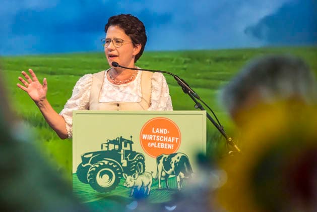 Marion Gentges (MdL, CDU), Ministerin für Ländlichen Raum, Landwirtschaft und Heimat. Offizielle Eröffnungsveranstaltung des Landwirtschaftliches Hauptfest in Bad Cannstatt. Süddeutschlands größte Fachmesse für Land-, Forst- und Ernährungswirtschaft zeigt in Messehallen und Tierzelten landwirtschaftliche Maschinen und verschiedene Nutztiere in der modernen Tierhaltung. 27.09.2026, Stuttgart, Baden-Württemberg, Deutschland