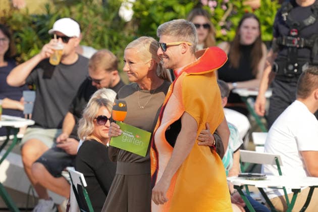 ZDF-Fernsehgarten 2026. Andrea Kiwi Kiewel im ZDF Fernsehgarten mit dem Motto Saison Finale am 27.09.2026 in Mainz. Mainz ZDF Fernsehgarten Rheinland-Pfalz