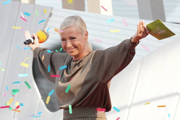 ZDF-Fernsehgarten 2026. Andrea Kiwi Kiewel im ZDF Fernsehgarten mit dem Motto Saison Finale am 27.09.2026 in Mainz. Mainz ZDF Fernsehgarten Rheinland-Pfalz