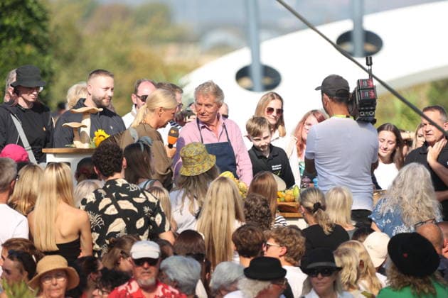 Andrea Kiewel und Armin Roßmeier in der TV Show ZDF-Fernsehgarten - Finalparty˜ auf dem Mainzer Lerchenberg. Mainz, 27.09.2026 Copyright: xAgenturxMatthiasxWehnertx xM.xGränzdörferx