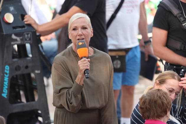 Andrea Kiewel in der TV Show ZDF-Fernsehgarten - Finalparty˜ auf dem Mainzer Lerchenberg. Mainz, 27.09.2026 Copyright: xAgenturxMatthiasxWehnertx xM.xGränzdörferx