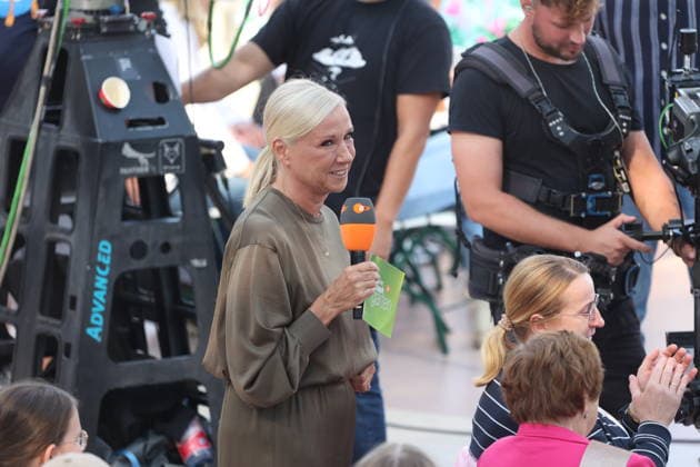 Andrea Kiewel in der TV Show ZDF-Fernsehgarten - Finalparty˜ auf dem Mainzer Lerchenberg. Mainz, 27.09.2026 Copyright: xAgenturxMatthiasxWehnertx xM.xGränzdörferx
