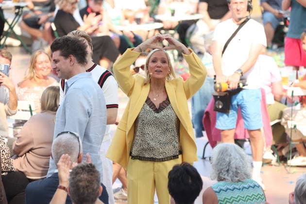 Janine Kunze in der TV Show ZDF-Fernsehgarten - Finalparty˜ auf dem Mainzer Lerchenberg. Mainz, 27.09.2026 Copyright: xAgenturxMatthiasxWehnertx xM.xGränzdörferx