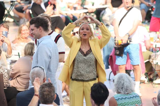 Janine Kunze in der TV Show ZDF-Fernsehgarten - Finalparty˜ auf dem Mainzer Lerchenberg. Mainz, 27.09.2026 Copyright: xAgenturxMatthiasxWehnertx xM.xGränzdörferx
