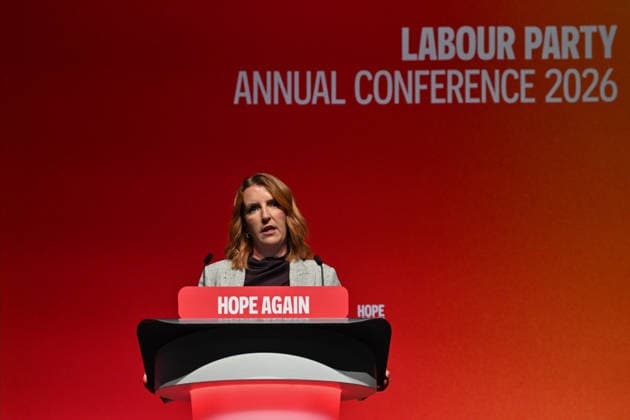 September 27, 2026, Liverpool, England, United Kingdom: First Secretary of State, Chancellor of the Duchy of Lancaster, and Minister for the Cabinet Office LOUISE HAIGH gives a speech on the first day of the Labour Party Conference. Liverpool United Kingdom  - ZUMAs371 20260927_zip_s371_039 Copyright: xWiktorxSzymanowiczx
