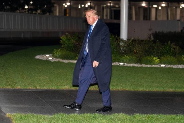 September 27, 2026, Washington, District Of Columbia, USA: President DONALD TRUMP speaks to the press as he arrives back to the White House on Marine One Washington USA  - ZUMAs365 20260927_znp_s365_016 Copyright: xJoeyxSussmanx