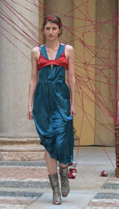 MFW - HUI Runway A model walks the runway forHUI Milano Spring Summer 2027 show during Milan Fashion Week in Milan, Italy on September 27, 2026. Photo by Nick Zonna IPA ABACAPRESS.COM Milano Italy  Copyright: xZonnaxNick IPA ABACAx