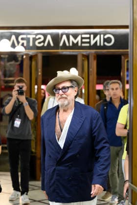 September 27, 2026, Lucca, Lucca, Italy: Julian Schnabel, American director and painter, on the red carpet at the Lucca Film Festival, Lucca, September 27, 2026 Lucca Italy  - ZUMAa289 20260927_zia_a289_006 Copyright: xStefanoxDallexLuchex xAgfx
