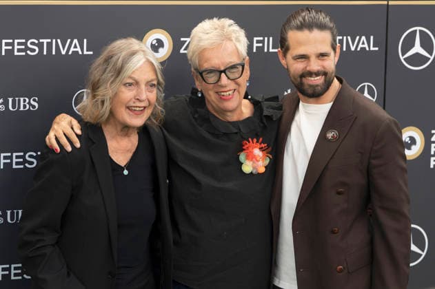 Angela Winkler, Doris Dörrie und Josef Ellers bei der Premiere des Kinofilms Frau Winkler verlässt das Haus auf dem 22. Zurich Film Festival im Arthouse Le Paris. Zürich, 27.09.2026