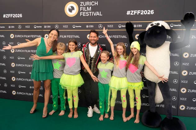 Trauffer und die Schwiizergoofe bei der Premiere des Kinofilms Shaun the Sheep: The Beast of Mossy Bottom Shaun das Schaf - Spuk im Kürbisfeld auf dem 22. Zurich Film Festival im Corso. Zürich, 27.09.2026
