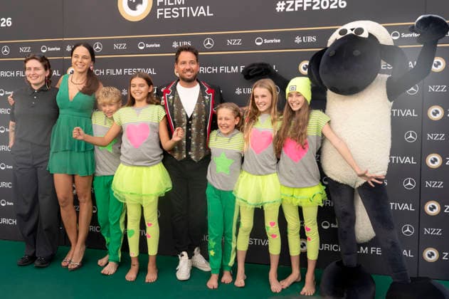Trauffer und die Schwiizergoofe bei der Premiere des Kinofilms Shaun the Sheep: The Beast of Mossy Bottom Shaun das Schaf - Spuk im Kürbisfeld auf dem 22. Zurich Film Festival im Corso. Zürich, 27.09.2026