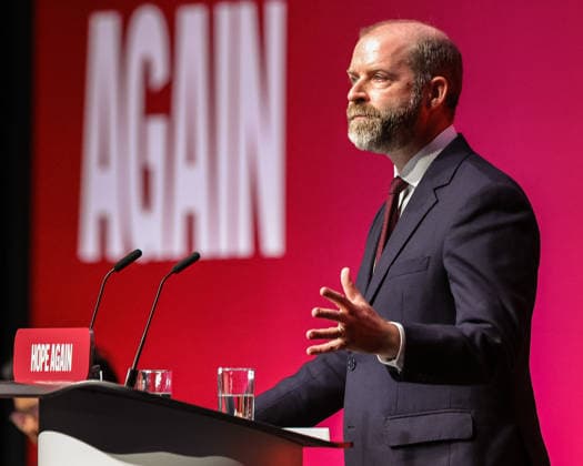 Labour Party Annual Conference Day Two Chancellor of the Exchequer John Healey MP speaks during the Labour Party Annual Conference Day Two at Convention Centre, Liverpool, United Kingdom on 28 September 2026 (Photo by Mark Cosgrove News Images) Liverpool Convention Centre Merseyside United Kingdom Copyright: xMarkxCosgrove NewsxImagesx