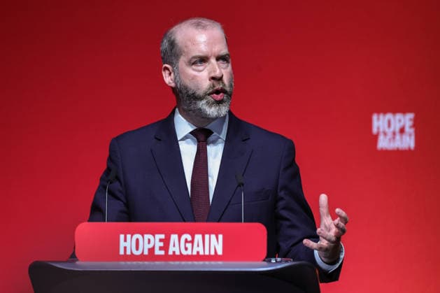 Labour Party Annual Conference Day Two Secretary of State for Business, Innovation, Science and Trade Jonathan Reynolds MP speaks during the Labour Party Annual Conference Day Two at Convention Centre, Liverpool, United Kingdom on 28 September 2026 (Photo by Mark Cosgrove News Images) Liverpool Convention Centre Merseyside United Kingdom Copyright: xMarkxCosgrove NewsxImagesx