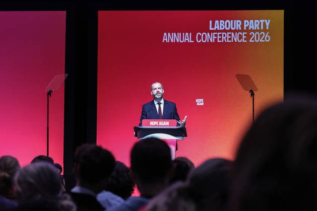 Labour Party Annual Conference Day Two Secretary of State for Business, Innovation, Science and Trade Jonathan Reynolds MP speaks during the Labour Party Annual Conference Day Two at Convention Centre, Liverpool, United Kingdom on 28 September 2026 (Photo by Mark Cosgrove News Images) Liverpool Convention Centre Merseyside United Kingdom Copyright: xMarkxCosgrove NewsxImagesx