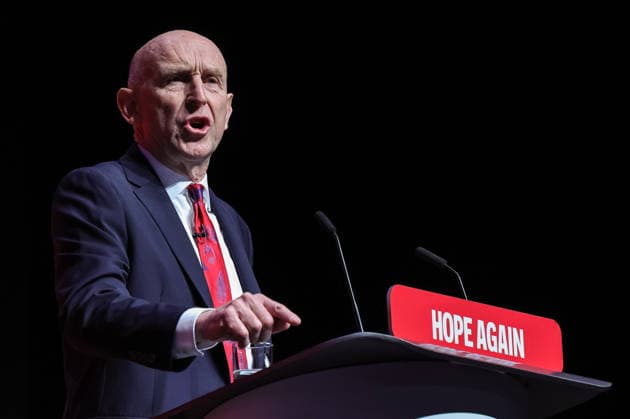 Labour Party Annual Conference Day Two Chancellor of the Exchequer John Healey MP speaks during the Labour Party Annual Conference Day Two at Convention Centre, Liverpool, United Kingdom on 28 September 2026 (Photo by Mark Cosgrove News Images) Liverpool Convention Centre Merseyside United Kingdom Copyright: xMarkxCosgrove NewsxImagesx