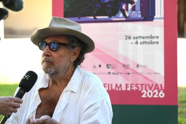 September 28, 2026, Lucca, Rome, Italy: Artist and director Julian Schnadel is interviewed during the photocall at the Lucca Film Festival, Lucca, 28 09 2026 Lucca Italy  - ZUMAa289 20260928_zia_a289_129 Copyright: xStefanoxDallexLuchex xAgfx