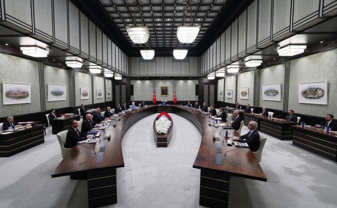 Turkish President Erdogan chairs the cabinet meeting in Ankara ANKARA, TURKIYE - SEPTEMBER 28: (----EDITORIAL USE ONLY - MANDATORY CREDIT - TURKISH PRESIDENCY MURAT CETINMUHURDAR HANDOUT - NO MARKETING NO ADVERTISING CAMPAIGNS - DISTRIBUTED AS A SERVICE TO CLIENTS----) Turkish President Recep Tayyip Erdogan chairs the cabinet meeting at the Presidential Complex in Ankara, Turkiye on September 28, 2026. Turkish Presidency Murat Cetinmuhurdar Handout Anadolu Ankara Turkey. Editorial use only. Please get in touch for any other usage.  Copyright: x2026xAnadoluxTurkishxPresidencyx MuratxCetinmuhurdarx xHandoutx