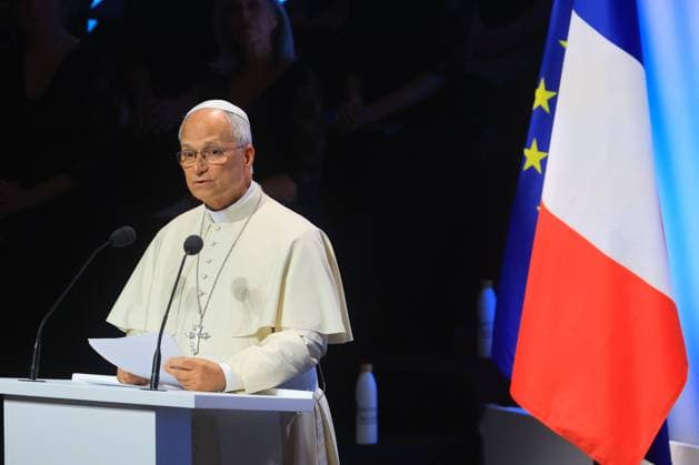 Pope Leo XIV s Visit to Metz POPE S VISIT TO FRANCE PHOTOPQR LE REPUBLICAIN LORRAIN Gilles WIRTZ Metz September 28, 2026 Pope Leo XIV s visit to Metz at the Robert Schuman Convention Center September 28, 2026, Metz, France. Pope Leo XIV is on an apostolic visit to France from September 25 to 28, 2026, in Metz, Moselle, Lorraine, France  Copyright: xPHOTOPQR LExREPUBLICAINxLORRAIN xGillesxWIRTZx 20260928RBL8898 20260928RBL8898