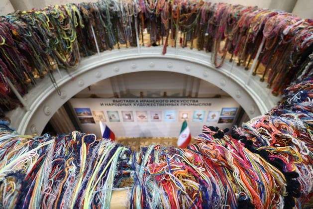 RUSSIA, MOSCOW - SEPTEMBER 28, 2026: An exhibition of Iranian Art and Folk Arts and Crafts during the Festival of Iranian Culture at the All-Russian Museum of Decorative Art. Artyom Geodakyan TASS  98492621