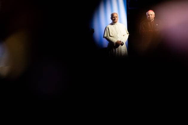 Pope Leo XIV’s Visit to Metz: Speech on Europe and Peace POPE’S VISIT TO FRANCE PHOTOPQR LE REPUBLICAIN LORRAIN Hugo AZMANI Metz September 28, 2026 Pope Leo XIV’s Visit to Metz: Speech on Europe and Peace Pope LeoXIV, September 28, 2026, Metz, France. Pope Leo XIV is on an apostolic visit to France from September 25 to 28, 2026, in Metz, Moselle, Lorraine, France. Copyright: xPHOTOPQR LExREPUBLICAINxLORRAIN xHugoxAZMANIx 20260928RBL9099 20260928RBL9099