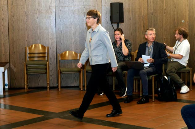 Beate Gilles bei der Auftakt-Pressekonferenz zur Herbst-Vollversammlung der Deutschen Bischofskonferenz im Dompfarrzentrum. Fulda, 28.09.2026