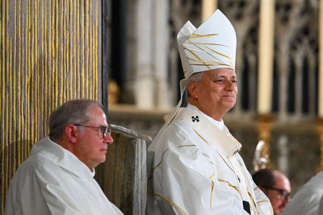 Pope Leo XIV celebrates Mass at Metz Cathedral in Metz, northeastern France, during his visit to the city on September 28, 2026. Jeanne Accorsini, Pool Bestimage, Metz, France  Copyright: xJeannexAccorsini Pool BestimagexJeannexAccorsini Pool Bestimagex