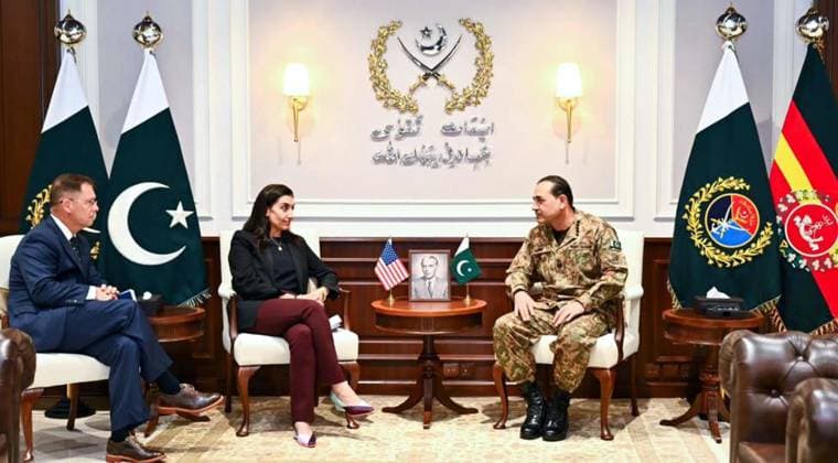 September 28, 2026, Pakistan: Field Marshal Syed Asim Munir Meets with U.S. Afghanistan War Commission Co-Chairs Shamila N. Chaudhary and Dr. Colin F. Jackson at GHQ in Rawalpindi Pakistan  - ZUMAas3_ 20260928_zaf_as3_043 Copyright: xPPIx