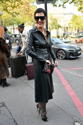 PFW Weinsanto Outside Arrivals JR Cristina Cordula arriving at Weinsanto show during Paris Fashion Week, in Paris, France on 28 September 2026. Photo by Julien Reynaud APS-Medias ABACAPRESS.COM Paris France  Copyright: xReynaudxJulien APS-Medias ABACAx