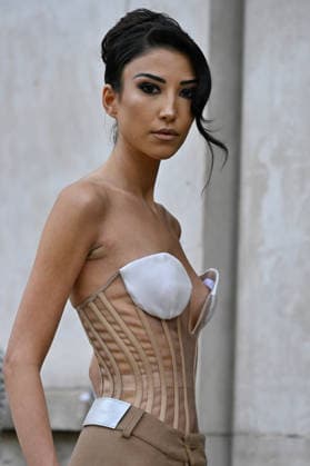 PFW Weinsanto Outside Arrivals JR Milla Lapidus arriving at Weinsanto show during Paris Fashion Week, in Paris, France on 28 September 2026. Photo by Julien Reynaud APS-Medias ABACAPRESS.COM Paris France  Copyright: xReynaudxJulien APS-Medias ABACAx