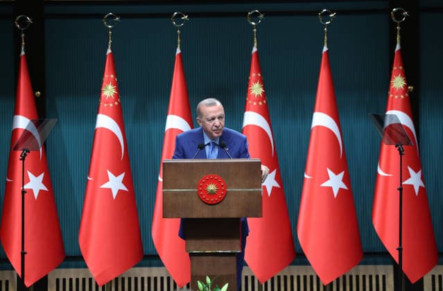 Turkish President Recep Tayyip Erdogan ANKARA, TURKIYE - SEPTEMBER 28: (----EDITORIAL USE ONLY - MANDATORY CREDIT - TURKISH PRESIDENCY MUSTAFA KAMACI HANDOUT - NO MARKETING NO ADVERTISING CAMPAIGNS - DISTRIBUTED AS A SERVICE TO CLIENTS----) Turkish President Recep Tayyip Erdogan makes statements following a cabinet meeting held at the Presidential Complex in Ankara, Turkiye, on September 28, 2026. Turkish Presidency Mustafa Kamaci Handout Anadolu Ankara Turkey. Editorial use only. Please get in touch for any other usage.  Copyright: x2026xAnadoluxTurkishxPresidencyx xMustafaxKamacix xHandoutx