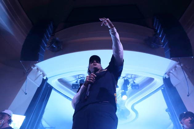 Joel Birch von der Band The Amity Affliction bei einem Konzert im Metropol in Berlin, 28. September 2026. The Amity Affliction Konzert Berlin