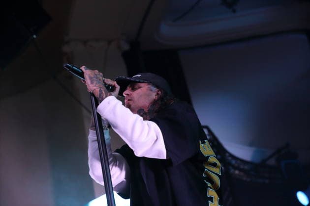 Joel Birch von der Band The Amity Affliction bei einem Konzert im Metropol in Berlin, 28. September 2026. The Amity Affliction Konzert Berlin