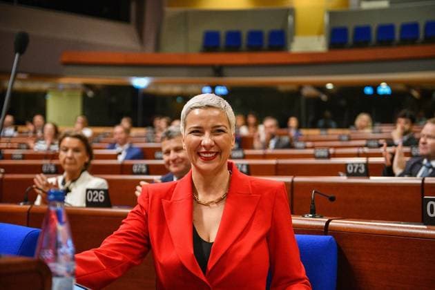 Vaclav Havel Human Rights Prize ceremony held in Strasbourg STRASBOURG, FRANCE - SEPTEMBER 28: Belarusian human rights activist and 2021 Vaclav Havel Human Rights Prize laureate Maria Kalesnikava attends the 2026 prize ceremony at the Palais de l Europe in Strasbourg, France on September 28, 2026. Ahmet Sel Anadolu Strasbourg France. Editorial use only. Please get in touch for any other usage.  Copyright: x2026xAnadoluxAhmetxSelx
