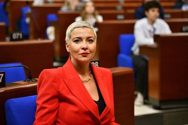 Vaclav Havel Human Rights Prize ceremony held in Strasbourg STRASBOURG, FRANCE - SEPTEMBER 28: Belarusian human rights activist and 2021 Vaclav Havel Human Rights Prize laureate Maria Kalesnikava attends the 2026 prize ceremony at the Palais de l Europe in Strasbourg, France on September 28, 2026. Ahmet Sel Anadolu Strasbourg France. Editorial use only. Please get in touch for any other usage.  Copyright: x2026xAnadoluxAhmetxSelx
