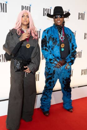 IPA89087628 - London, red carpet at the 2026 BMI Awards. Pictured: Roselilah and Atia Ink Boggs  Copyright: xCristinaxMasseix xCristinaxMasseix IPA89087628