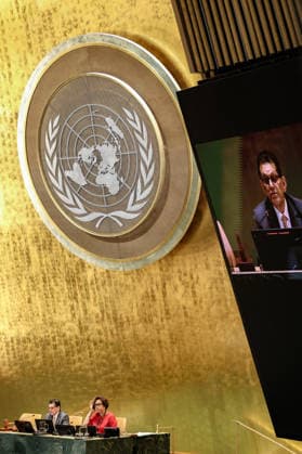 September 28, 2026, New York, New York, United States: President of the 81st UN General Assembly KHALILUR RAHMAN reviews his closing notes from the PresidentÃ¢â‚¬â ¢s chair ahead of the formal conclusion of the UNGA81 General Debate. The moment comes at the end of six days of national statements by Member States before Rahman formally brings the debate to a close. New York United States  - ZUMAo116 20260928_znp_o116_112 Copyright: xBiancaxOterox