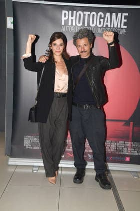 IPA89091795 - Rome, Cinema Adriano: Preview of the film Photogame: Self-Portrait of an Obsession. Pictured: Claudia Vismara and Daniele Pilli  Copyright: xVincenzoxLandix xVincenzoxLandix IPA89091795